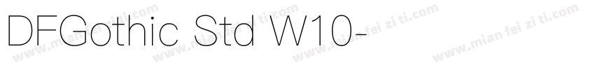 DFGothic Std W10字体转换